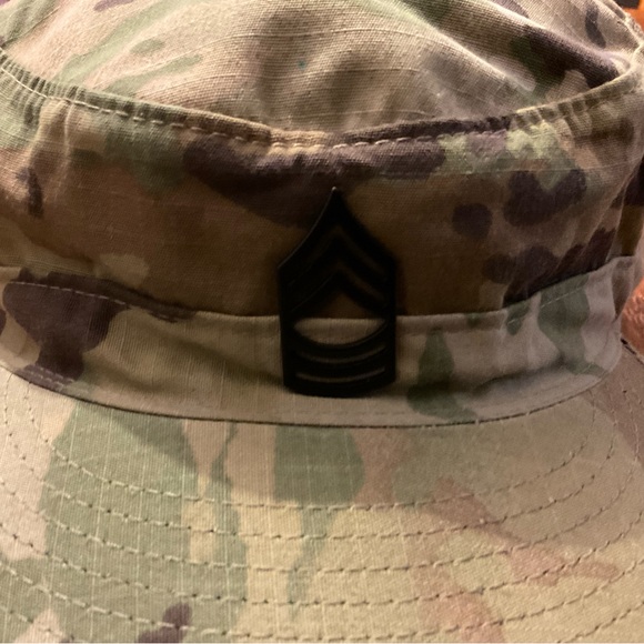 Bernard Cap Company Army Captain Patrol Camouflage Adjustable Velcro Strap Cap! - Picture 8 of 16